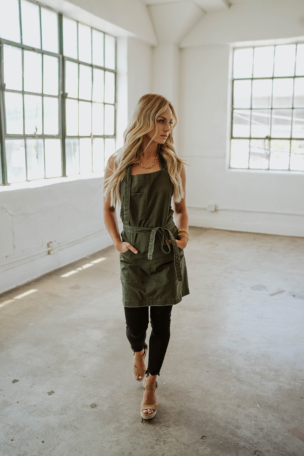 Olive Green Apron