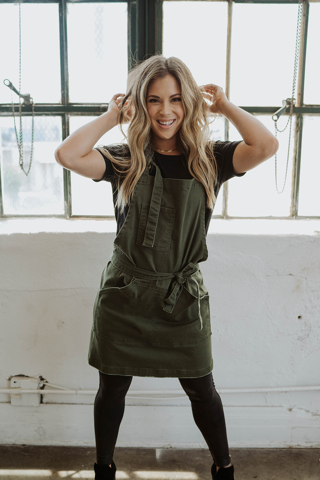 Olive Green Apron