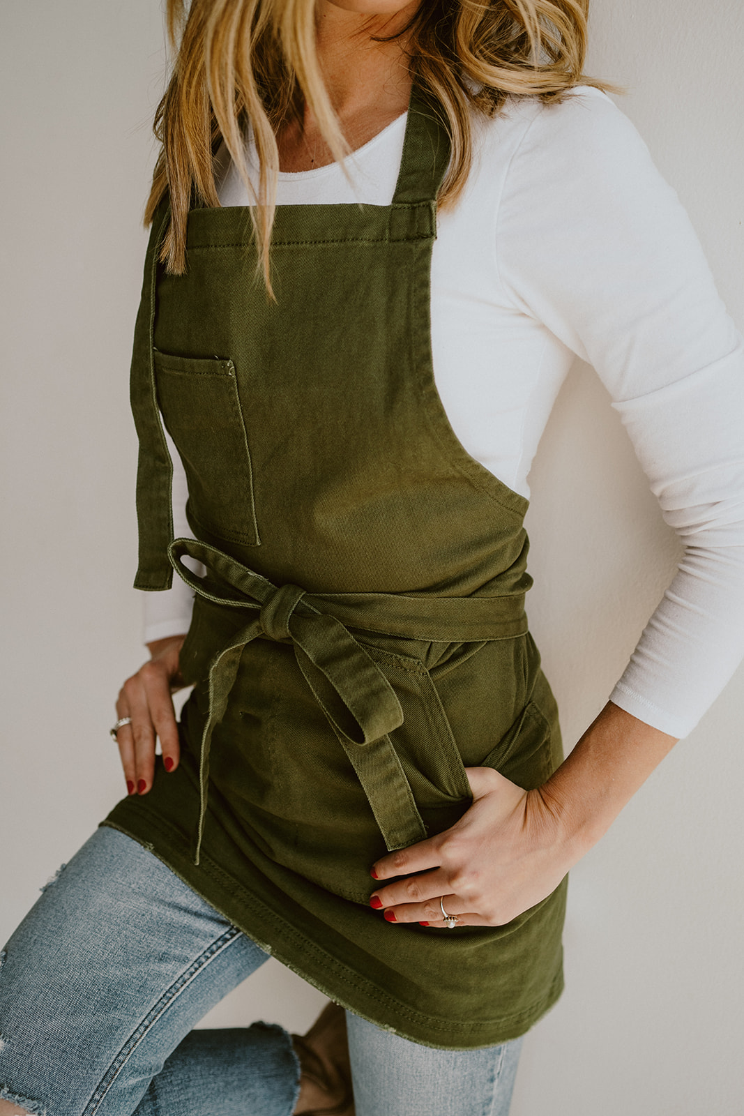 Olive Green Apron